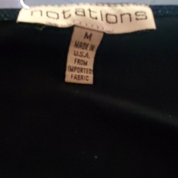 Notations Multi Color Long Sleeve Blouse M - Picture 3 of 3
